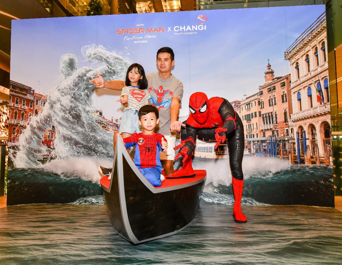 Spider-Man exhibition at Changi Airport